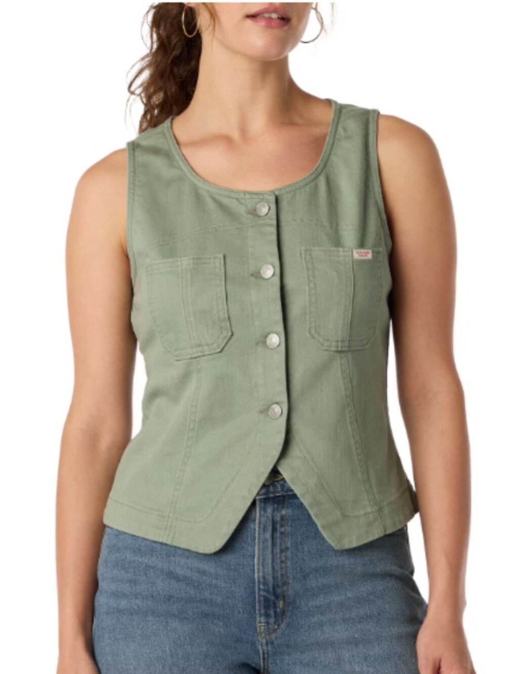 Levi Strauss Signature Women's Vintage Summer Vest, Size XS NWT